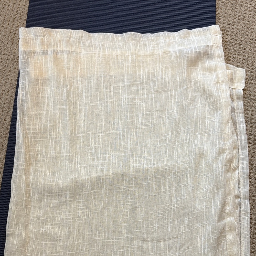 Ivory Sheer Curtain Panel